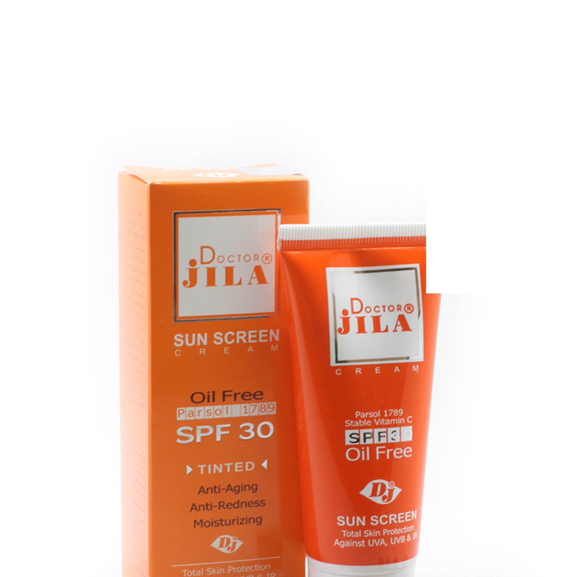 کرم ضدآفتاب رنگی فاقد چربی SPF30 دکتر ژیلا